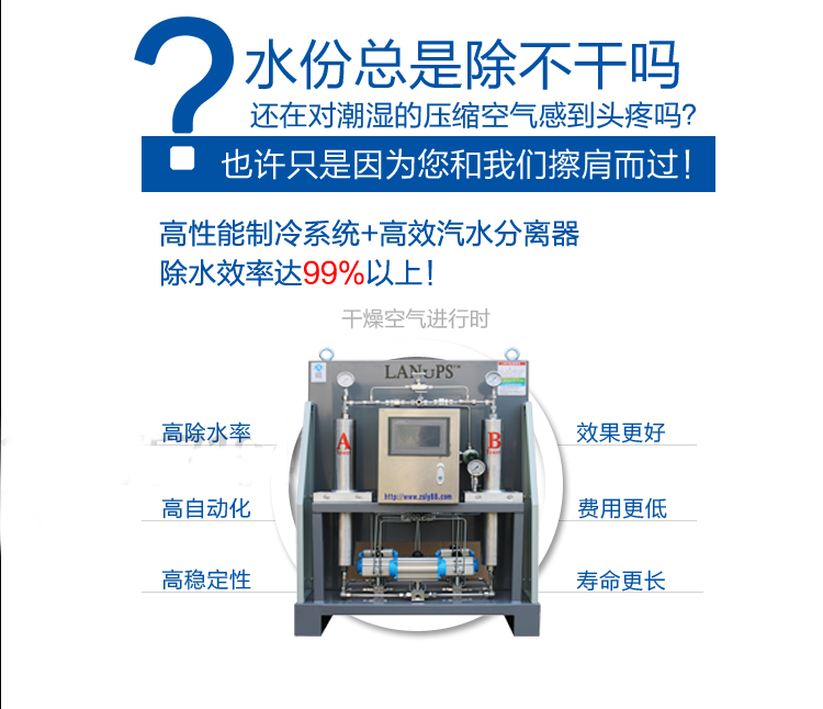 中山市凌宇机械有限公司高压无热再生吸附式干燥机